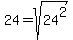 \"24+=+sqrt%2824%5E2%29\"