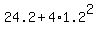 24.2%2B4%2A1.2%5E2