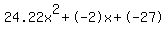 24.22x%5E2%2B-2x%2B-27