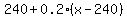 240%2B0.2%28x-240%29