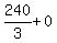 240%2F3+%2B+0