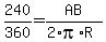 240%2F360+=+AB%2F%282%2Api%2AR%29