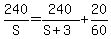 240%2FS+=+240%2F%28S+%2B+3%29+%2B+20%2F60