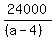 24000%2F%28%28a-4%29%29