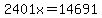 2401x=14691