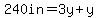 240in=3y%2By