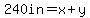 240in=x%2By