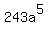 243a%5E5