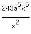 243a%5E5x%5E5%2Fx%5E2