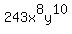 243x%5E8y%5E10%29