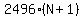 2496%28N%2B1%29