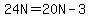 24N=20N-3