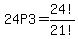 24P3=+24%21%2F21%21+