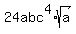 24abc%5E4%2Asqrt%28a%29