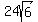 24sqrt+%286%29