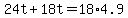24t%2B18t=18%2A4.9