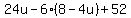 24u-6%288-4u%29%2B52
