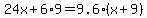 24x%2B6%2A9=9.6%28x%2B9%29