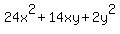24x%5E2%2B14xy%2B2y%5E2