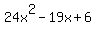 24x%5E2+-+19x+%2B+6