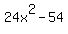 24x%5E2-54