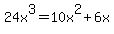24x%5E3=10x%5E2%2B6x
