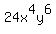 24x%5E4y%5E6