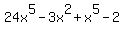 24x%5E5-3x%5E2%2Bx%5E5-2