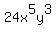24x%5E5y%5E3