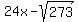 24x+-+sqrt%28273%29