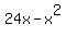 24x+-+x%5E2
