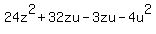24z%5E2%2B32zu-3zu-4u%5E2
