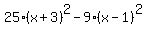 25%28x%2B3%29%5E2-9%28x-1%29%5E2