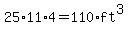 25%2A11%2A4=110%2Aft%5E3