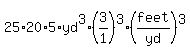 25%2A20%2A5%2Ayd%5E3%2A%283%2F1%29%5E3%28feet%2Fyd%29%5E3