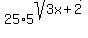 25%2A5%5Esqrt%283x%2B2%29