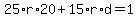 25%2Ar%2A20%2B15%2Ar%2Ad=1