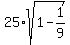 25%2Asqrt%281+-+1%2F9%29