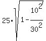 25%2Asqrt%281-10%5E2%2F30%5E2%29