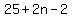 25%2B2n-2