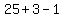 25%2B3-1