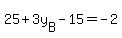 25%2B3y%5BB%5D-15=-2
