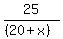 25%2F%28%2820%2Bx%29%29