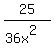 25%2F%2836x%5E2%29