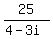 25%2F%284-3i%29