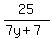 25%2F%287y%2B7%29