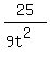 25%2F%289t%5E2%29