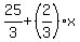 25%2F3%2B%282%2F3%29%2Ax
