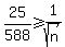 25%2F588+%3E=+1%2Fsqrt%28n%29