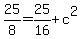 25%2F8=25%2F16%2Bc%5E2